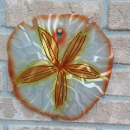 Sand Dollar Wall Art, Metal Dollar, Ocean Decor, Beach House, Outdoor Patio Lover Gift - thumbnail 3
