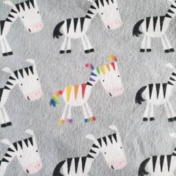 Zebra Snuggle Flannel & Minky Dot Baby Blanket Ready To Ship - thumbnail 4