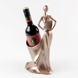 Wine Holder - Bottle Lady in Gold Lover Red Wine Stand