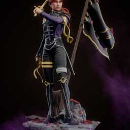 Bearer Of The Final Year - Survivor Post-Apocalyptic Dark Collapse Sci-Fi Maelle Resin Figure 16K - thumbnail 2