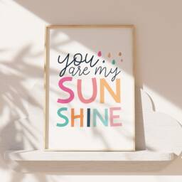 Girls Personalised Rainbow Print Set Of 3, Butterfly, Nursery Prints, Bedroom Decor, Affirmation Print, Playroom, Girls Wall Art - thumbnail 3