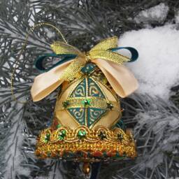 Toy-Bell Patchwork Ornaments New Year Gifts For Family Hanging Decorations On The Christmas Tree Kimekomi Gift Quilted - thumbnail 2