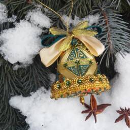 Toy-Bell Patchwork Ornaments New Year Gifts For Family Hanging Decorations On The Christmas Tree Kimekomi Gift Quilted - thumbnail 3