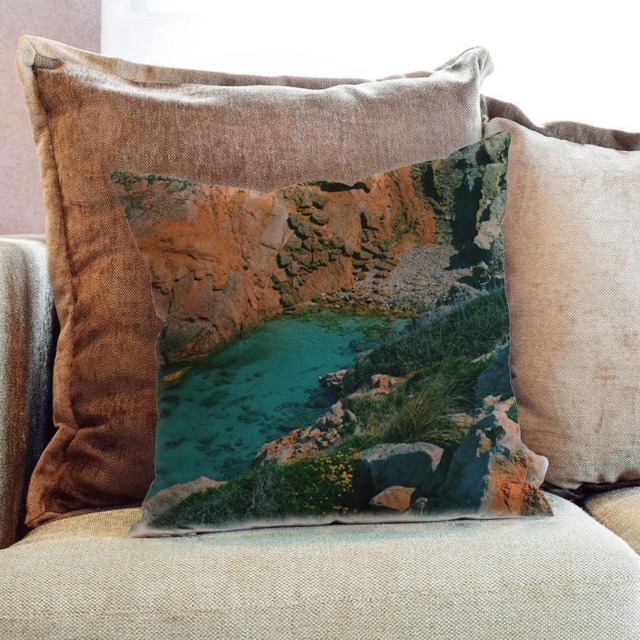 Mountains Photography - Decorative Pillow Throw Cushion Fabric , Case Cover Or With Filling