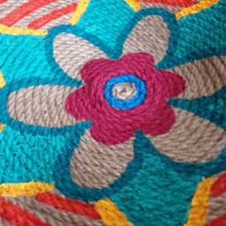 Handmade Woven Wall Basket Set Boho African Decor - thumbnail 4