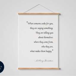 Anthony Bourdain Quote Print, Foodie Gift, Kitchen Art - thumbnail 2