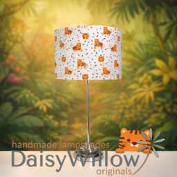 Lampshades in John Lewis Anyday Tiger Fabric Children's Handmade Various Sizes Free Delivery - thumbnail 3