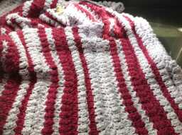 Crochet Baby Blanket, Orchid & Berries By Mwc