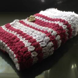Crochet Baby Blanket, Orchid & Berries By Mwc - thumbnail 4