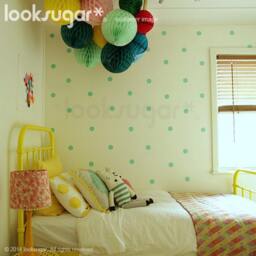 2 Inch Polka Dots Wall Decals - Dot Stickers With Wallpaper Effect Stencil Ap0017Nf - thumbnail 1