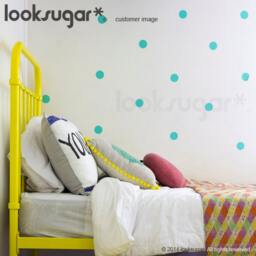 2 Inch Polka Dots Wall Decals - Dot Stickers With Wallpaper Effect Stencil Ap0017Nf - thumbnail 3