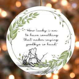 How Lucky I Am Memorial Christmas Bauble - Remembrance Decoration- Condolence Bereavement Keepsake in Memory Ornament Gift Present - thumbnail 3