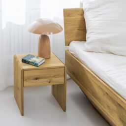 Charlottenburg 2 Bedside Table - Elegant Made Of Wild Oak With Soft-Close Drawer - thumbnail 4