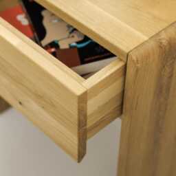 Charlottenburg 2 Bedside Table - Elegant Made Of Wild Oak With Soft-Close Drawer - thumbnail 3