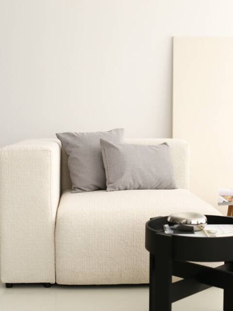 Linen Light Gray Throw Pillow Cover, Comfy & Modern Lumbar Case, Hidden Zipper, Soft Any Size Cushion Contemporary Decor - image 1