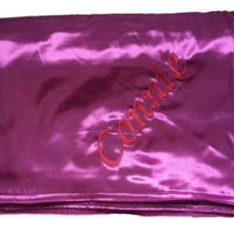 Satin Baby Blanket - Embroidered & Personalized With Child's Name - thumbnail 3