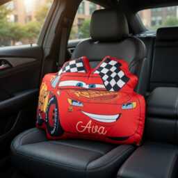 Personalized Lightning Mcqueen Pillows, Cushions With Name, Cars Pixar Pillow, Decorative Pillows For Kids Rooms - thumbnail 2