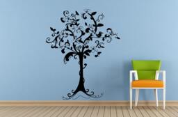 Big Abstract Tree Growing Nature Window Wall Decal Vinyl Sticker Mural Room Decor L1743 - thumbnail 1