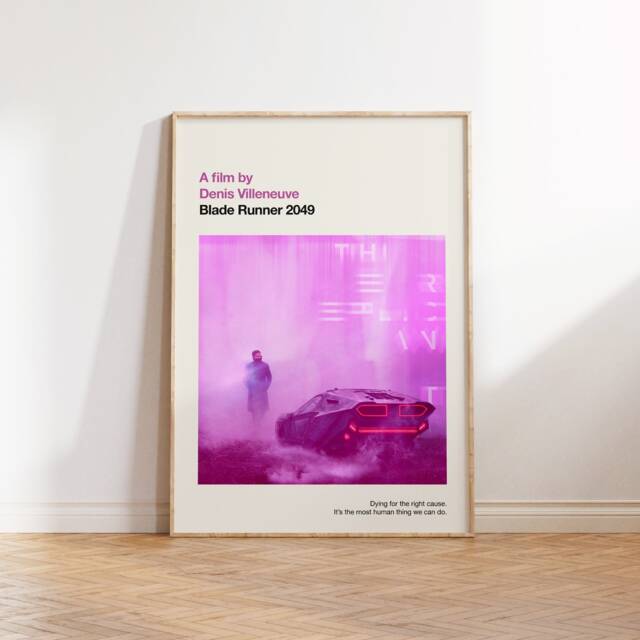 Blade Runner 2049 Print - Movie Poster, Retro, Mid Century Modern, Vintage Art Print, Minimalist - image 1