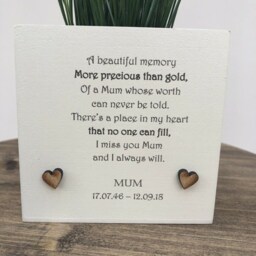 Memorial Mum Mam Mom Mummy Flower/Plant Pot Personalised Bereavement in Memory Of A Loved One ~ Mother Dad Nana Grandad Aunt Or Any Name - thumbnail 2