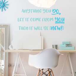 Inspirational Quote Vinyl Wall Decal - Home Or Office Decor - thumbnail 1
