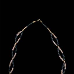 Egyptian Lotus Flower Necklace Beaded Charm, Made in Egypt - thumbnail 4