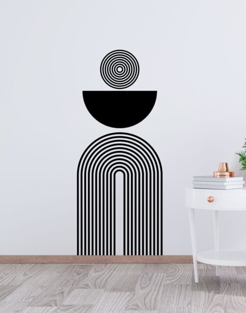 Sale Geometric Wall Decals Abstract Circle Vinyl Stickers - image 1
