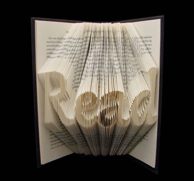 Read - Book Art Sculpture 4-Letter Word Teacher Librarian Personalized Gift Custom - image 1