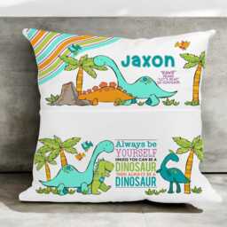 Children's Personalised Book Cushion, Gift For Children, Birthday Ideas, Dinosaur Perfect Bedtime Stories - thumbnail 3