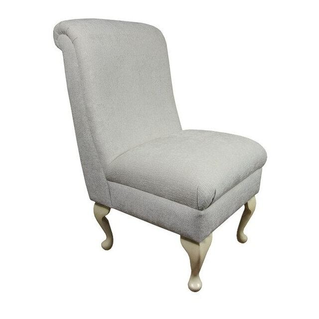 Oyster Diamond Handmade Bedroom Chair - Luxury Accent Woburn Fabric British Bespoke Made - image 1