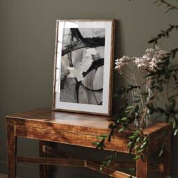 Pakistan Map - Black & Grey Abstract Painting Of Wall Art Print Traval Poster - thumbnail 2