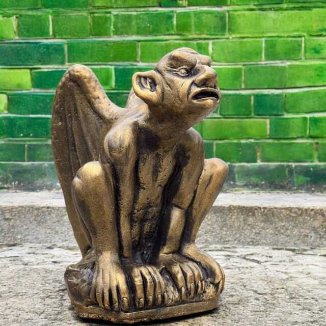 Concrete Ogre Statue For Garden Guardian Sculpture Stone Yard Creature Monster Figurine Outdoor Gremlin Gothic Ornament Cement Troll - image 1