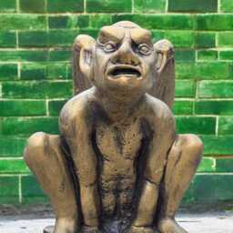 Concrete Ogre Statue For Garden Guardian Sculpture Stone Yard Creature Monster Figurine Outdoor Gremlin Gothic Ornament Cement Troll - thumbnail 2