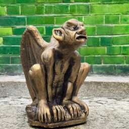 Concrete Ogre Statue For Garden Guardian Sculpture Stone Yard Creature Monster Figurine Outdoor Gremlin Gothic Ornament Cement Troll - thumbnail 1