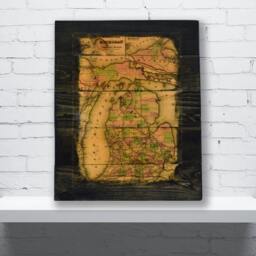 Historic Map Of Michigan Wall Art - 1876 - thumbnail 3