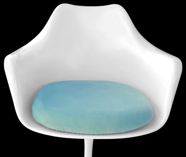 Slip-On Cushion Cover For Saarinen Tulip Arm Chair - Turquoise - image 1