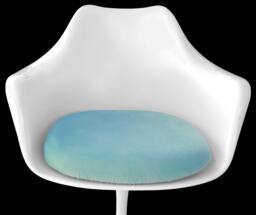 Slip-On Cushion Cover For Saarinen Tulip Arm Chair - Turquoise - thumbnail 1