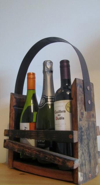 Whisky Barrel Wine/Whisky Carrier-Wine Storage -Whisky Stave Wine Holder-Gift For Lover-Scottish Gift