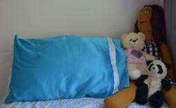 Sky Blue Satin Pillowcase