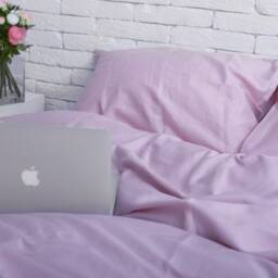 Cotton Sateen Duvet Cover in Lilac. Twin, Full, Queen, King, Single, Kingsingle, Double, Custom Size - thumbnail 3