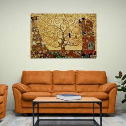 Gustav Klimt Tree Of Life Art - Framed Canvas, Rolled Print - thumbnail 2