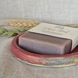 Dark Pink Soap Dish, Ceramic Bathroom Tray, Handmade Kitchen Pottery, Household Holder, Thrown Textured Dishes - thumbnail 3