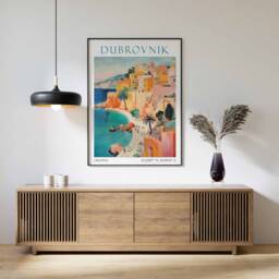 Dubrovnik Travel Print, Poster, Croatia Wall Art, Mediterranean Decor, Gift, Vacation Art - thumbnail 3