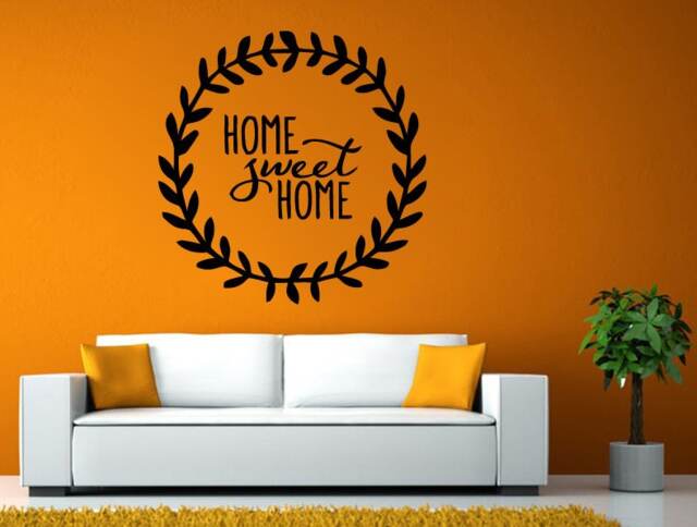 Home Sweet Welcome Our Ornament Circle Quote Wall Stickers Decals Vinyl Mural Decor Art L2091 - image 1