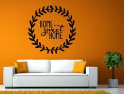 Home Sweet Welcome Our Ornament Circle Quote Wall Stickers Decals Vinyl Mural Decor Art L2091 - thumbnail 1