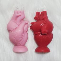 Anatomical Heart Shaped Candle Custom Scent & Color, Soy Wax. Gothic, Alternative, Witchcraft Candle - thumbnail 2