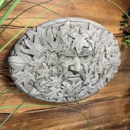 stone Garden Tree Man Green Wall Plaque Hanging Ornament - thumbnail 3