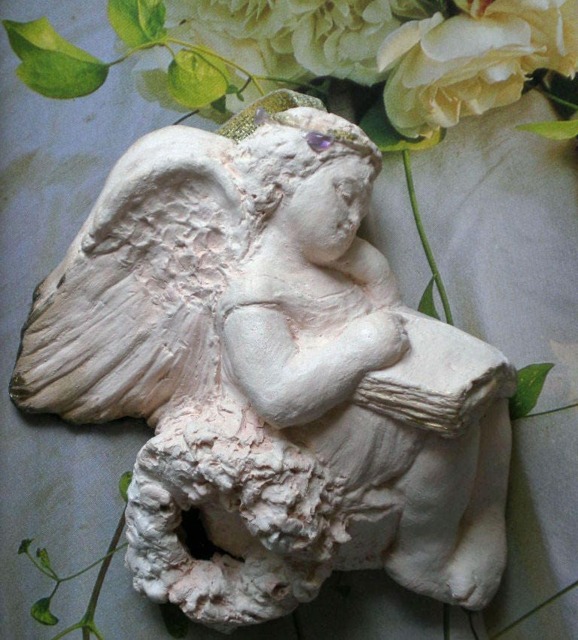 Cherub Ornament-Original Sculpture-Lisa Azzano Sculptures