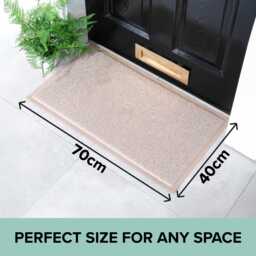 Home Chocolate Brown Doormat Recycled PVC, Anti-Slip - 70x40cm - thumbnail 4