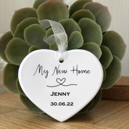 New Home Gift, Bauble, Personalised Housewarming First House Ornament Moving House Gift Home - thumbnail 3